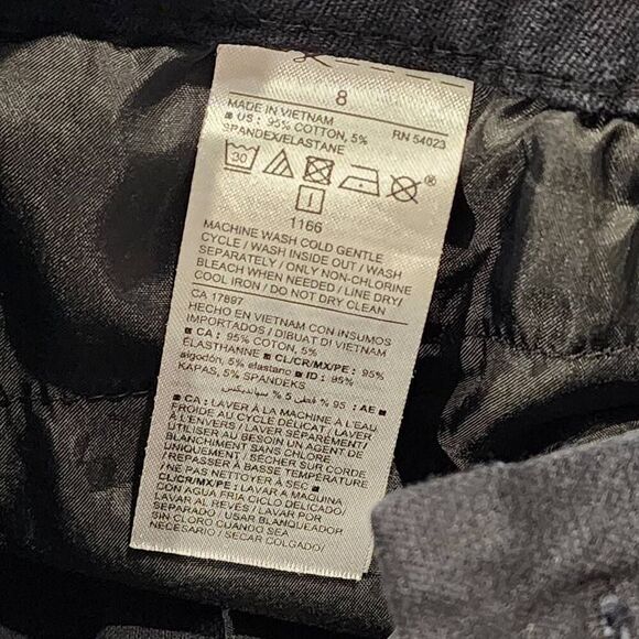 Old Navy Pixie Never Fade Pants Womens size 8 black Ankle - Picture 8 of 8